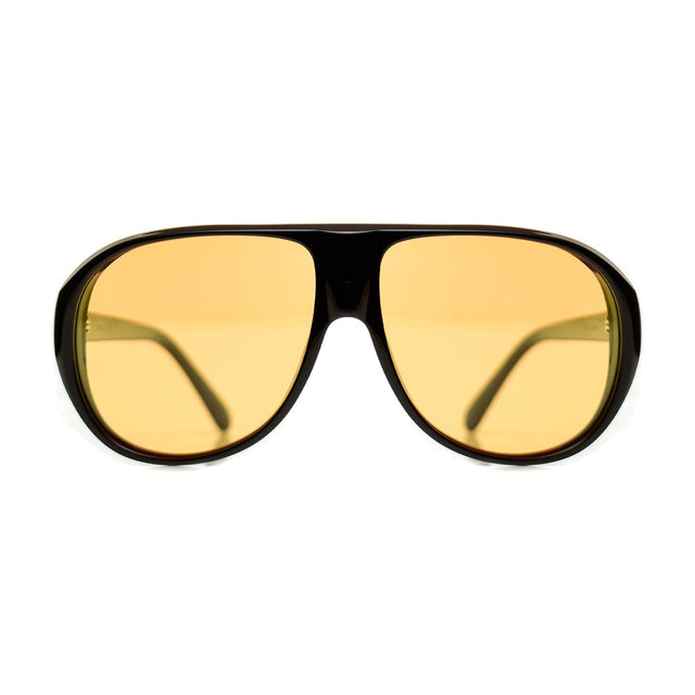 Ricky Sarkany RS 900 Negro Mate / Amarillo · RS SOL 900-1 · frente