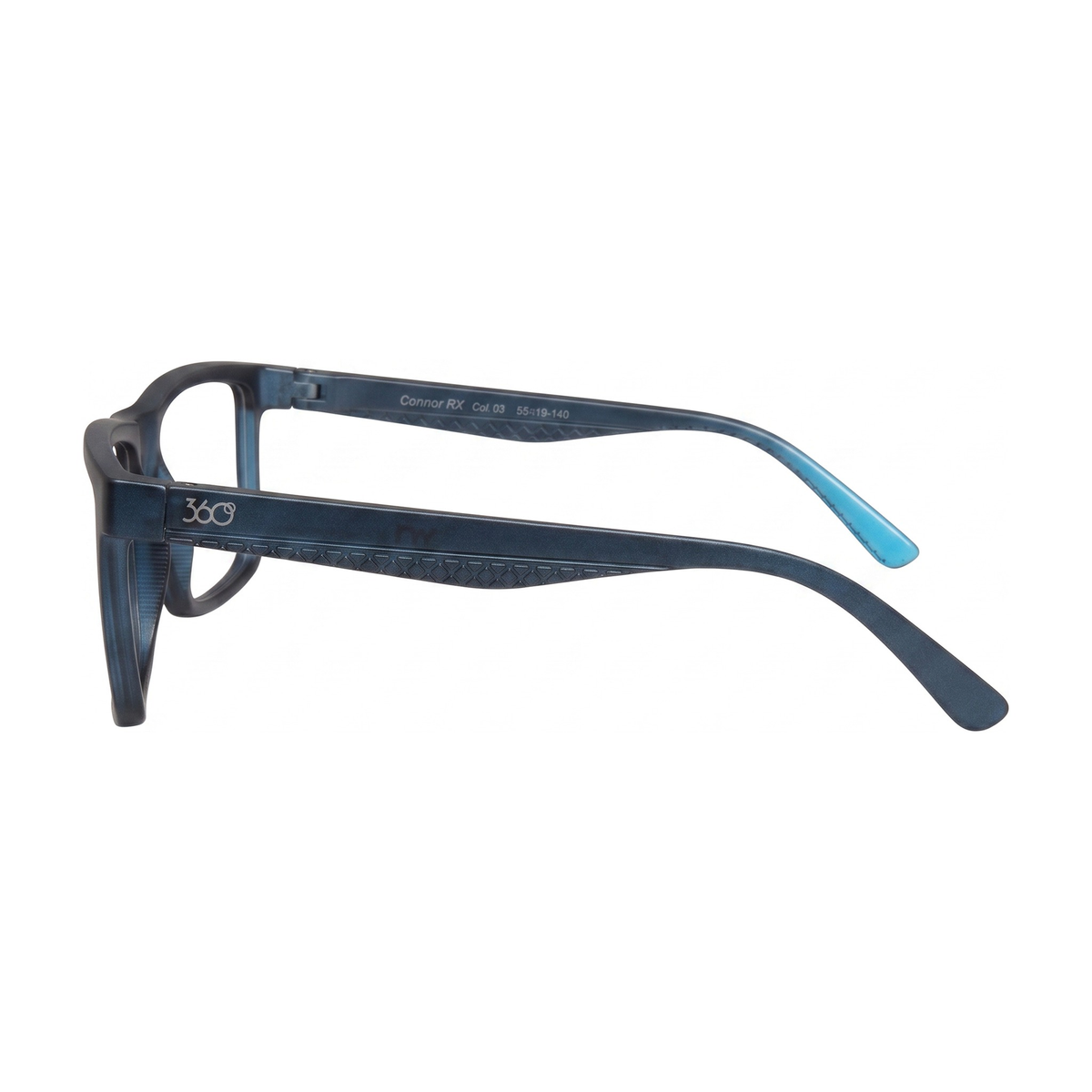 360° Connor Azul Mate · CONNOR RX 03 MT AZUL CELESTE · perfil