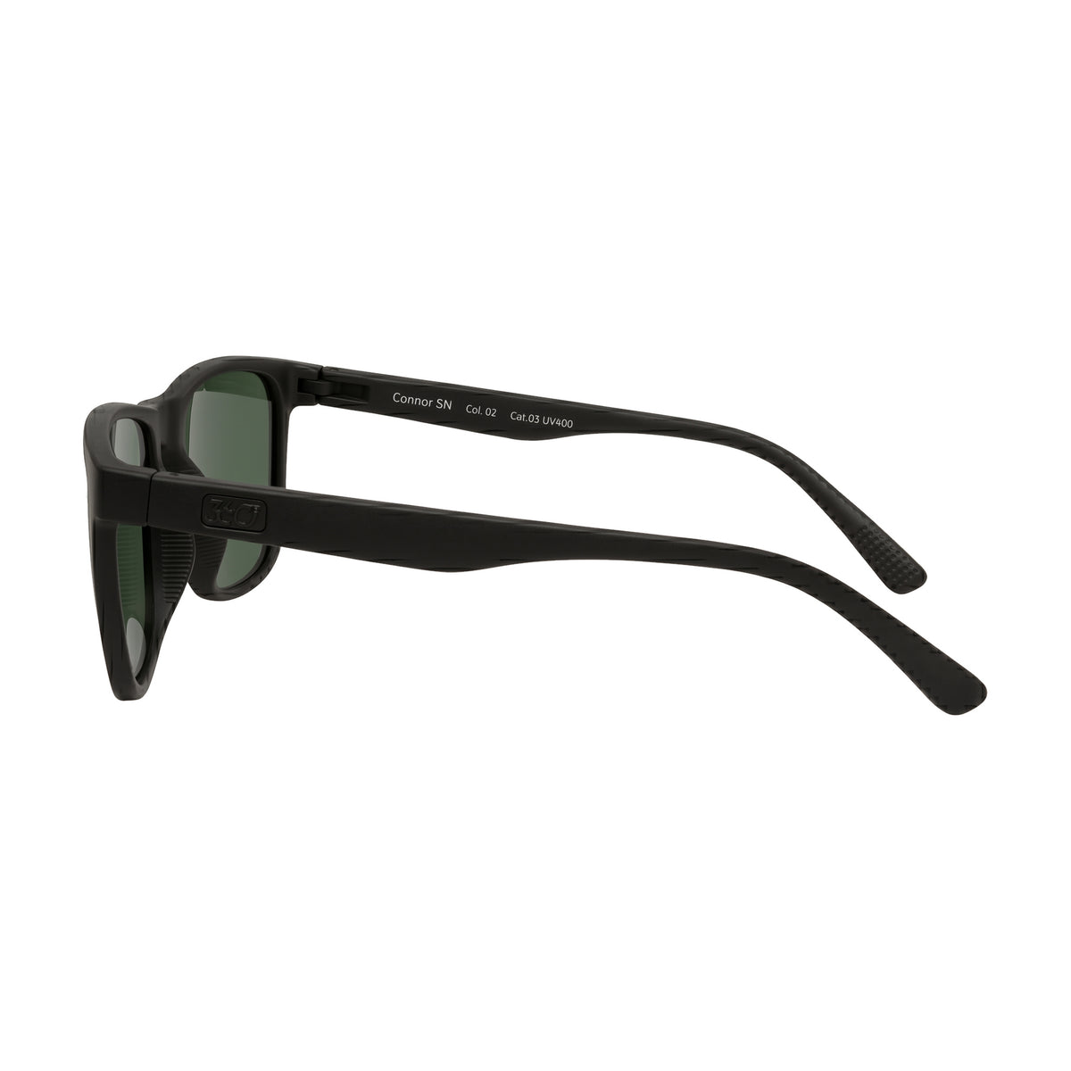 360° Connor Sol Negro Mate / Verde · CONNOR SN 02 MT Negro EXP ROJO · perfil