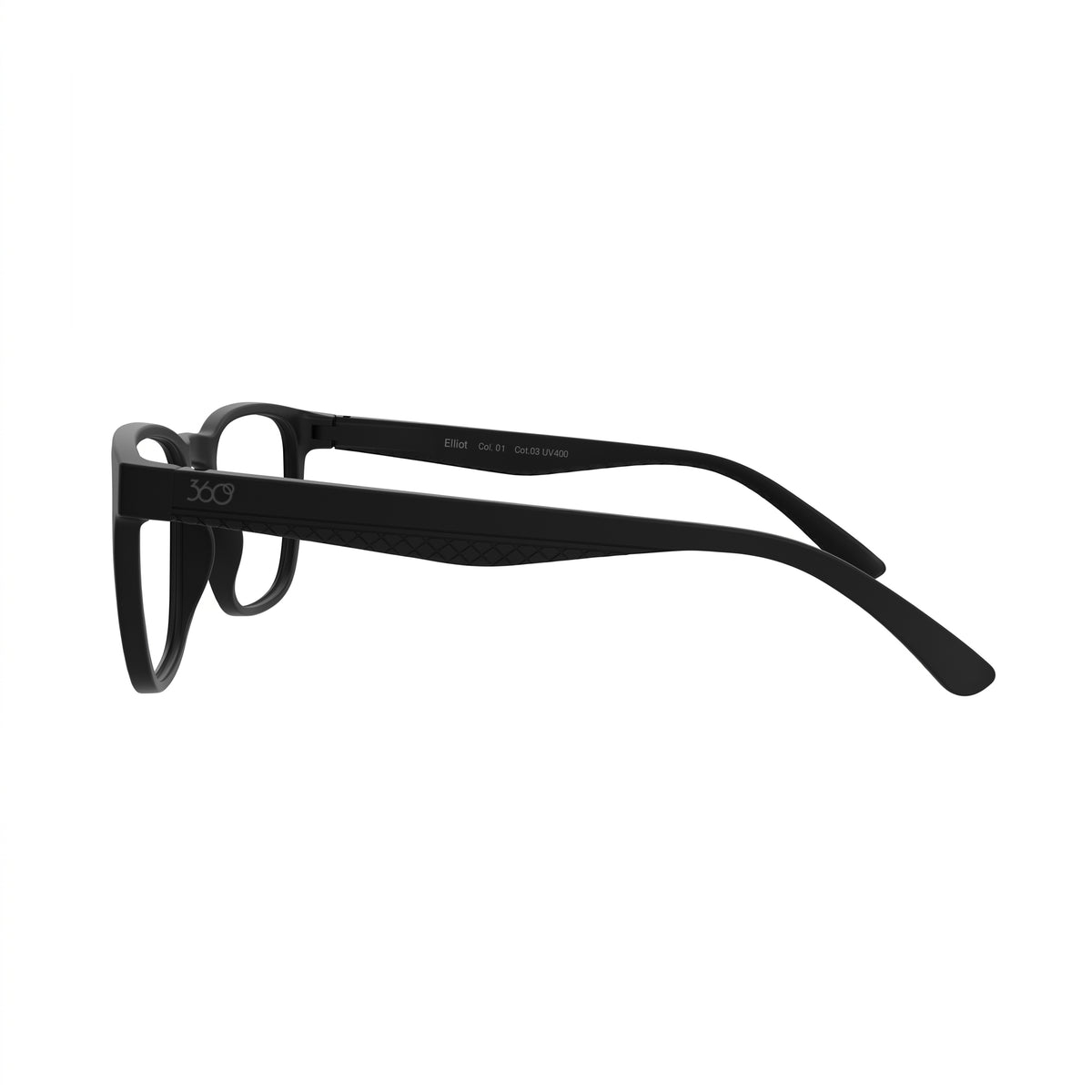 360° Elliot Negro · ELLIOT RX 01 BR Negro · perfil