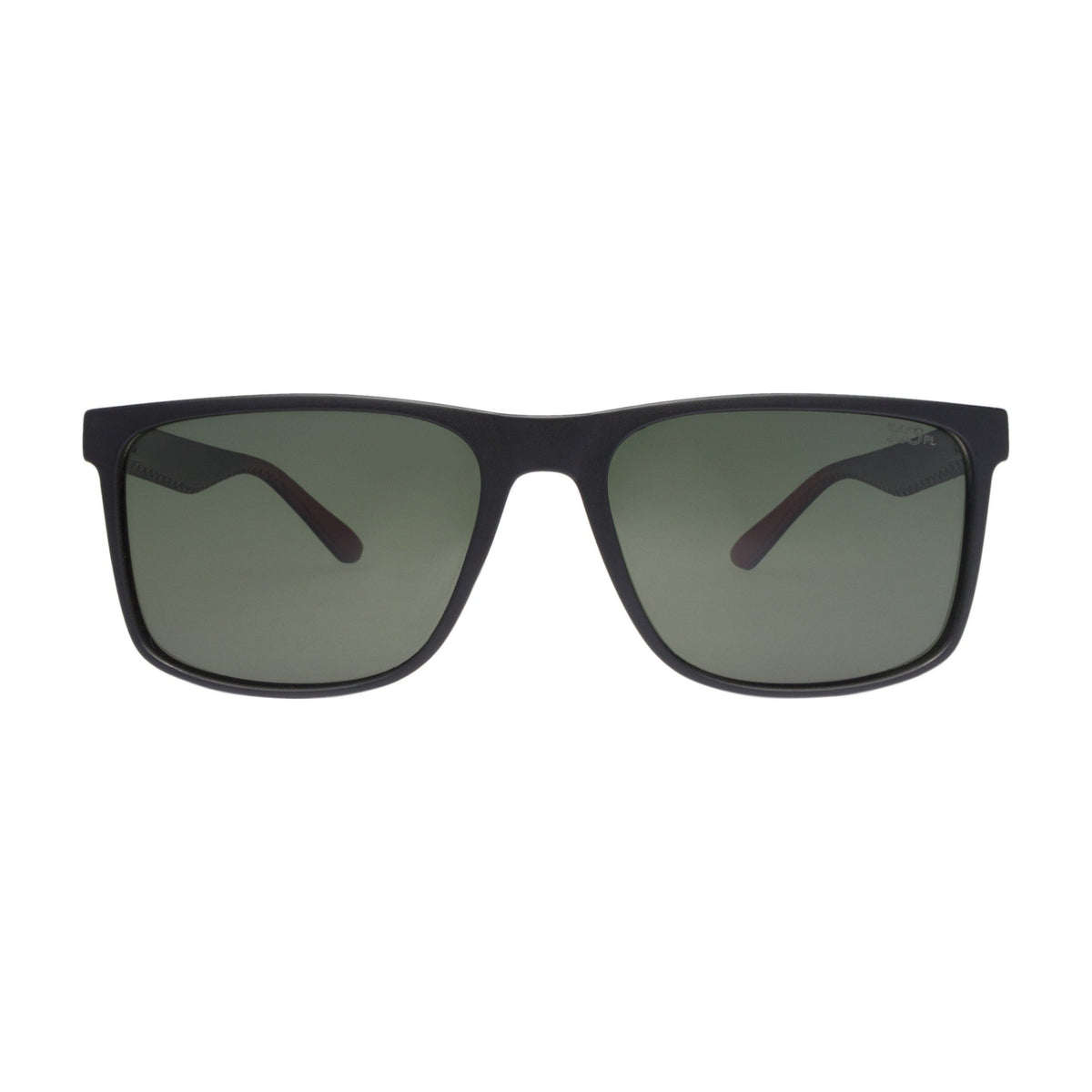 360° Elliot Sol Negro Mate / Verde · ELLIOT SN 02 MT NGRO ROJO · frente