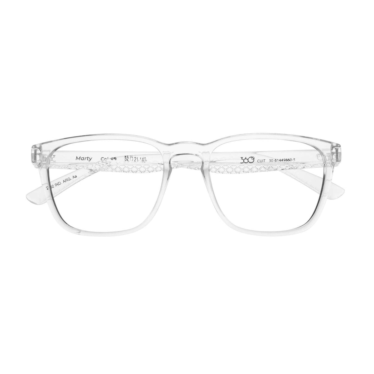 360° Marty Transparente · MARTY RX 04 BR TRANSP · cerrado