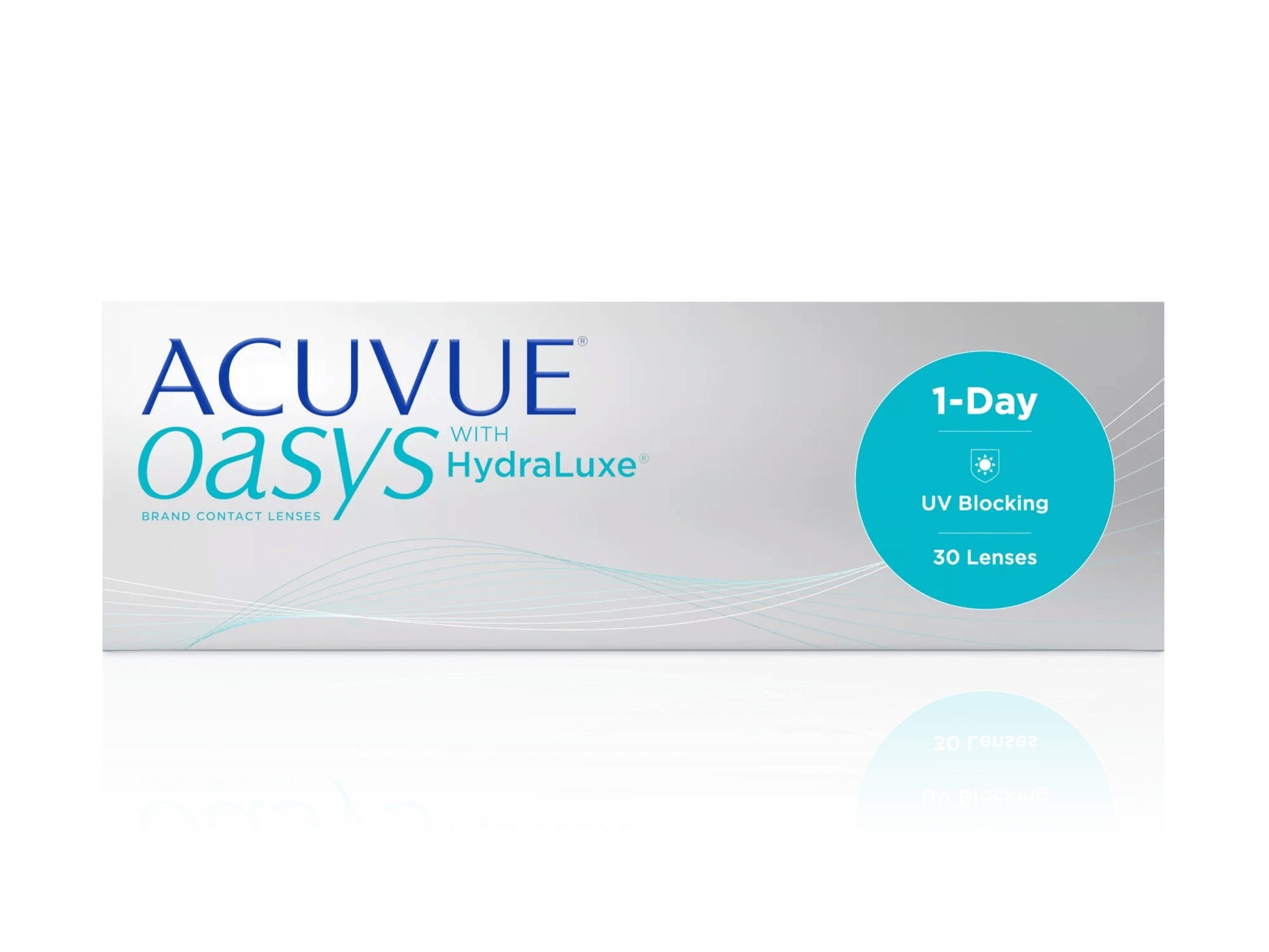ACUVUE OASYS 1-Day con HydraLuxe — caja x30, frente