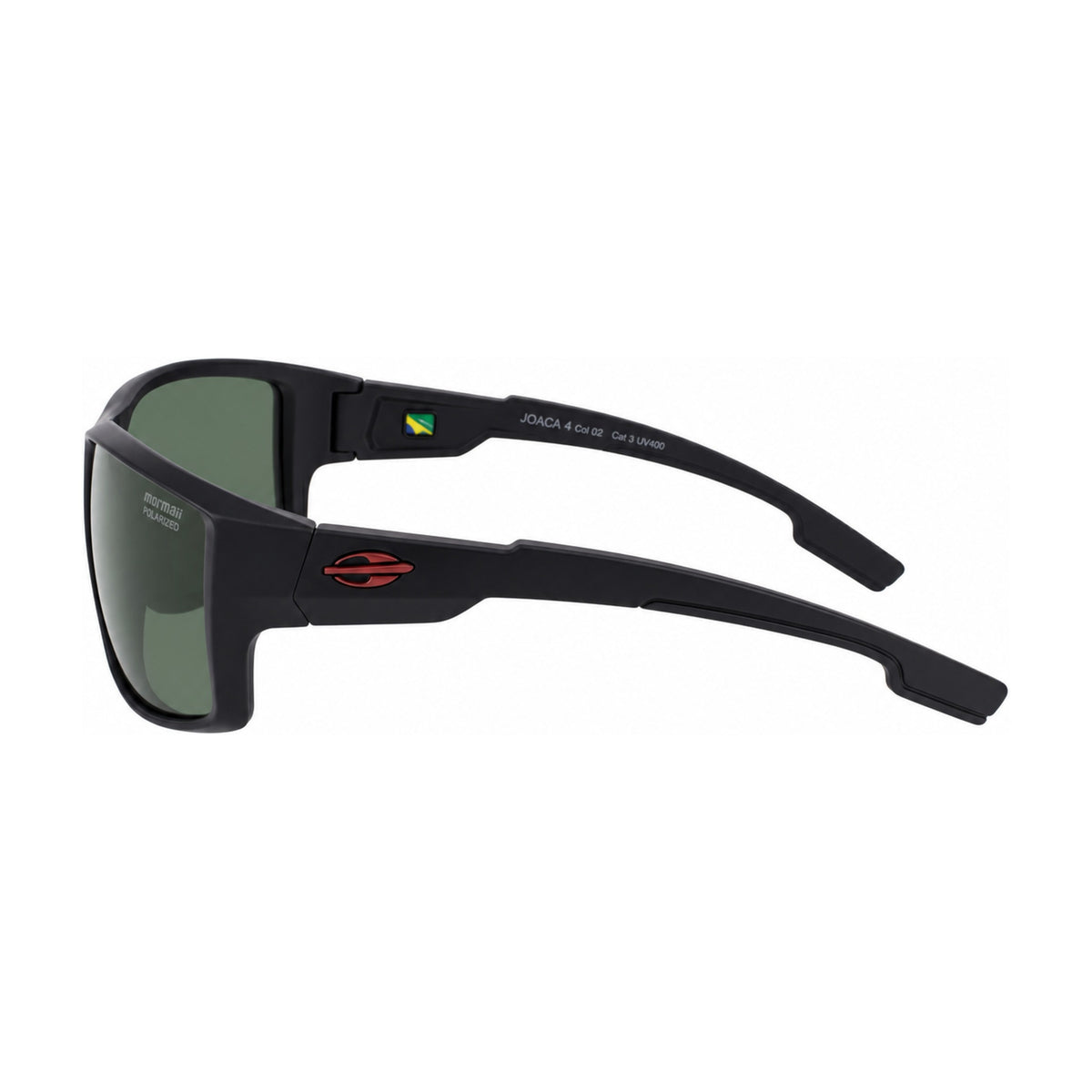 Mormaii Joaca 4 Negro Mate / Verde · JOACA 4 SOL 02 MT NE · perfil