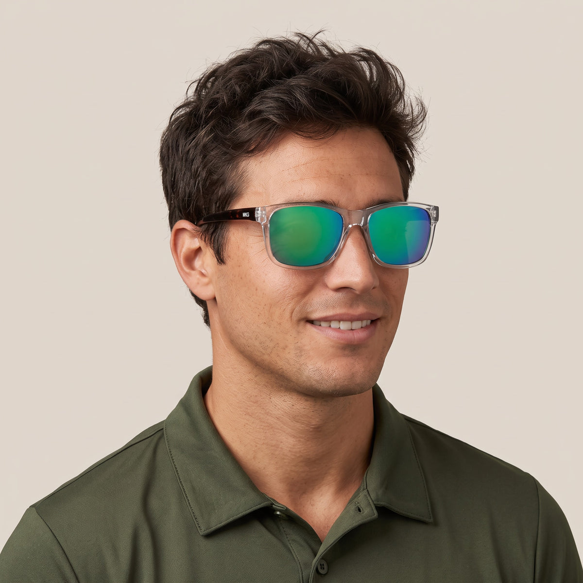 Monkey Grove MG 627 Transparente / Verde · MG SOL 627-1 · hombre