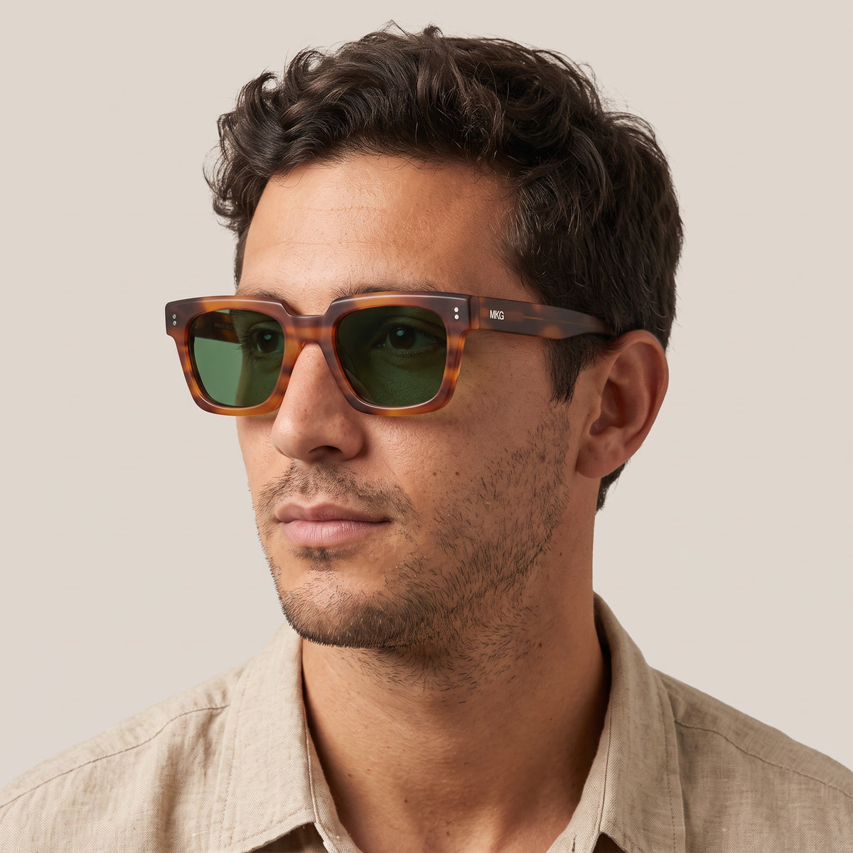 Monkey Grove MG 635 Carey / Verde · MG SOL 635-1 · hombre