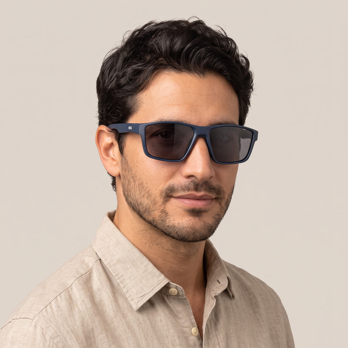 Monkey Grove MG 646 Azul Marino Mate / Gris · MG SOL 646-2 · hombre