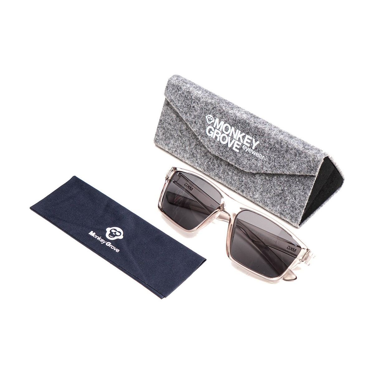 Monkey Grove MG 646 Transparente / Gris · MG SOL 646-3 · estuche