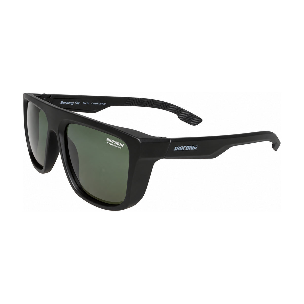 Mormaii Boracay Negro Mate / Verde · BORACAY SN 01 MT Negro · hero