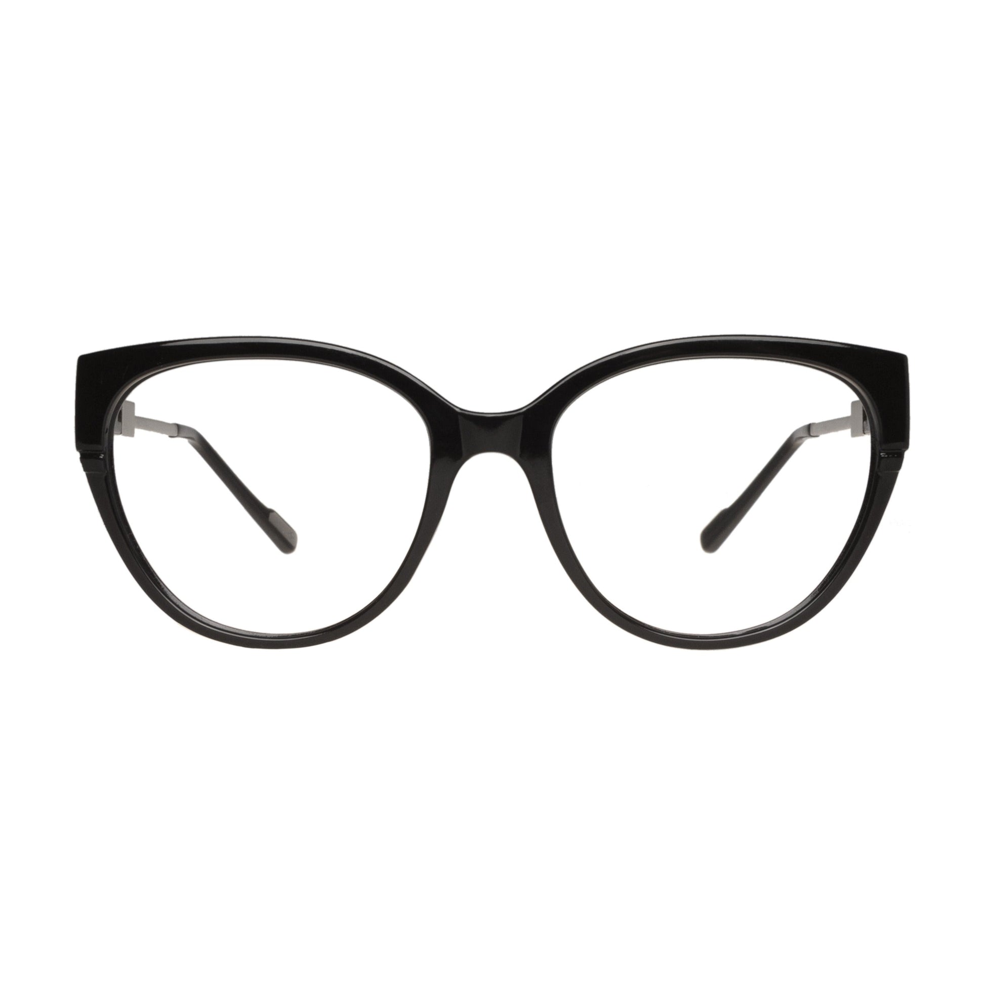 Armazón Paula Cahen D'Anvers Siena Negro · SIENA RX 01 BR Negro/SILVER · frente