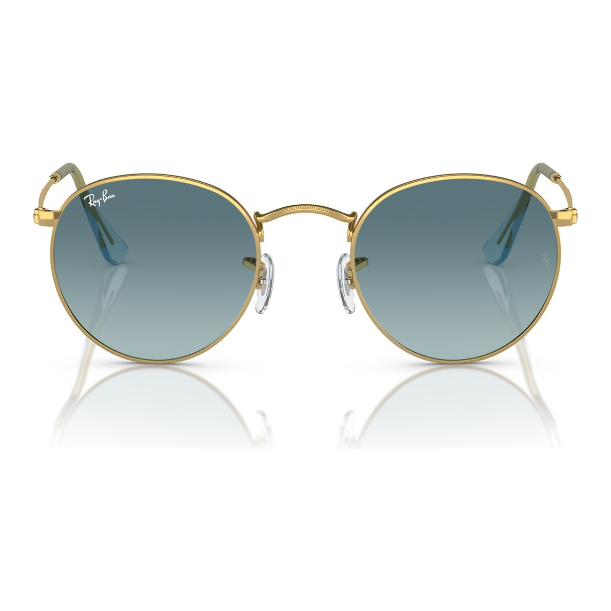 Ray-Ban RB3447 Dorado / Celeste · 0RB3447 001/3F50 · frente