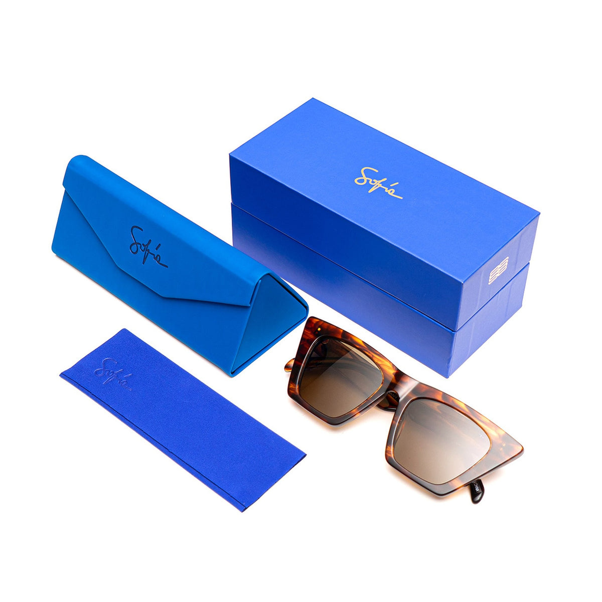 Sofia Sarkany SS 904 Carey / Marrón · RS SOL SOFIA 904-2 · estuche