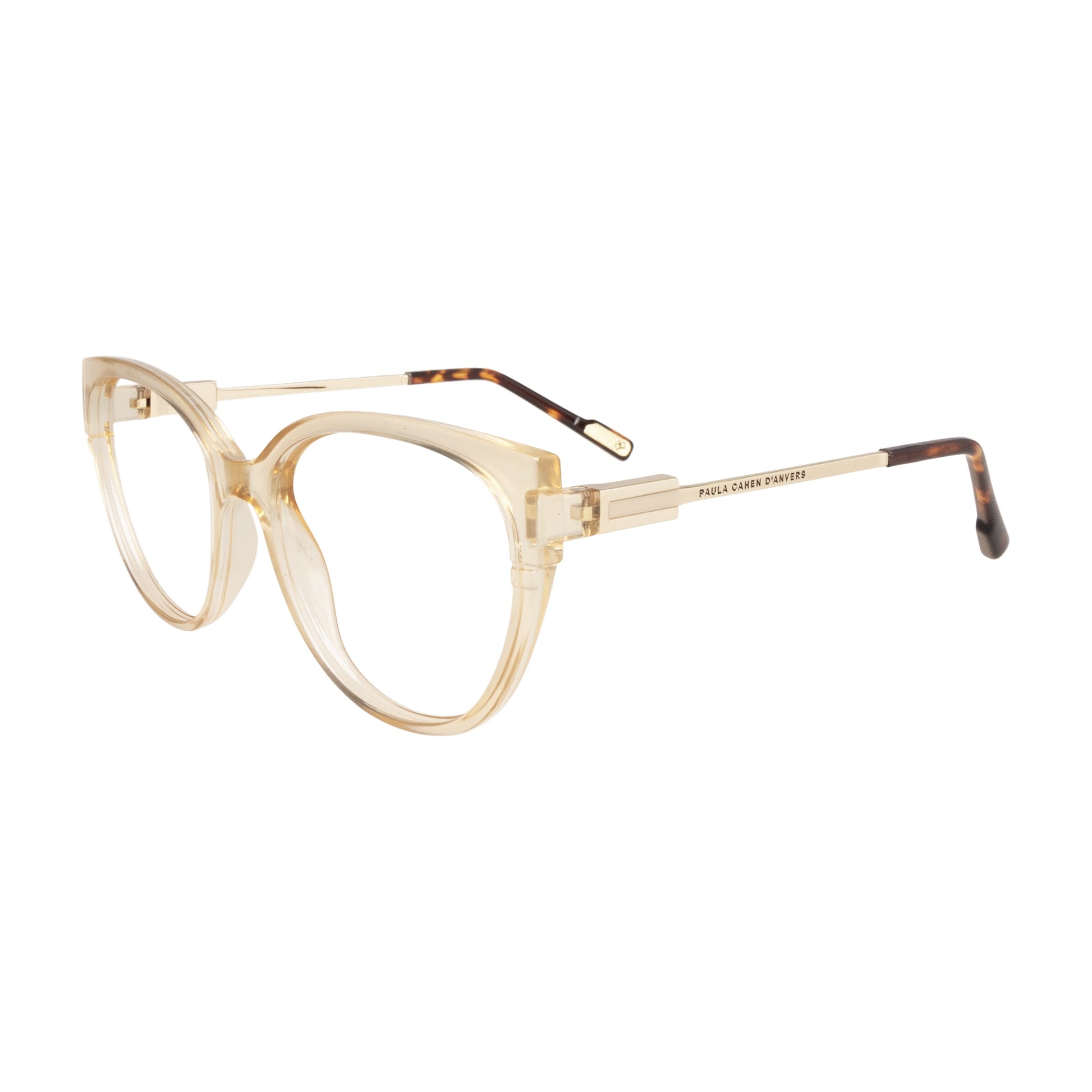 Armazón Paula Cahen D'Anvers Siena RX Caramelo - Dorado · SIENA RX 02 BR CARAM TRAS/GOLD · lateral