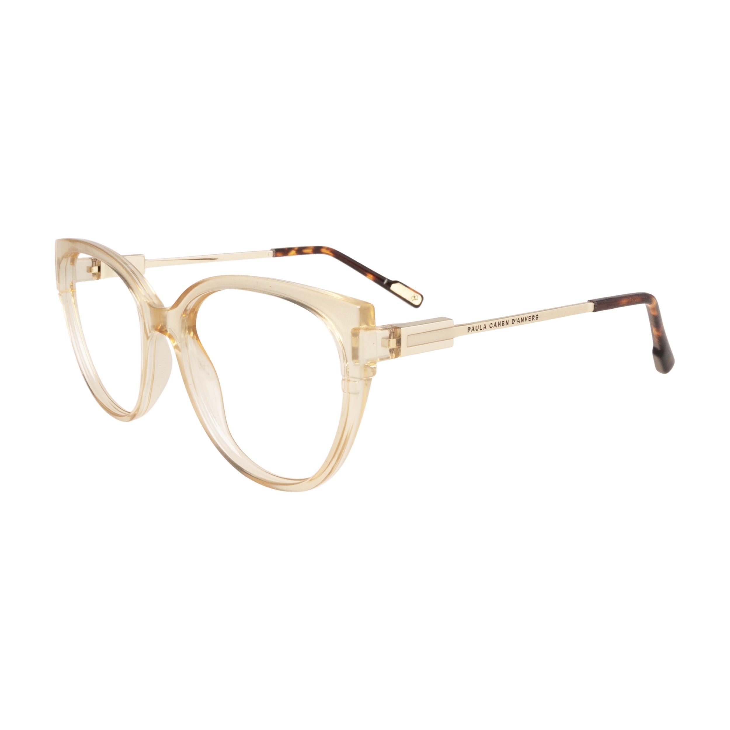 Armazón Paula Cahen D'Anvers Siena RX Caramelo - Dorado · SIENA RX 02 BR CARAM TRAS/GOLD · lateral