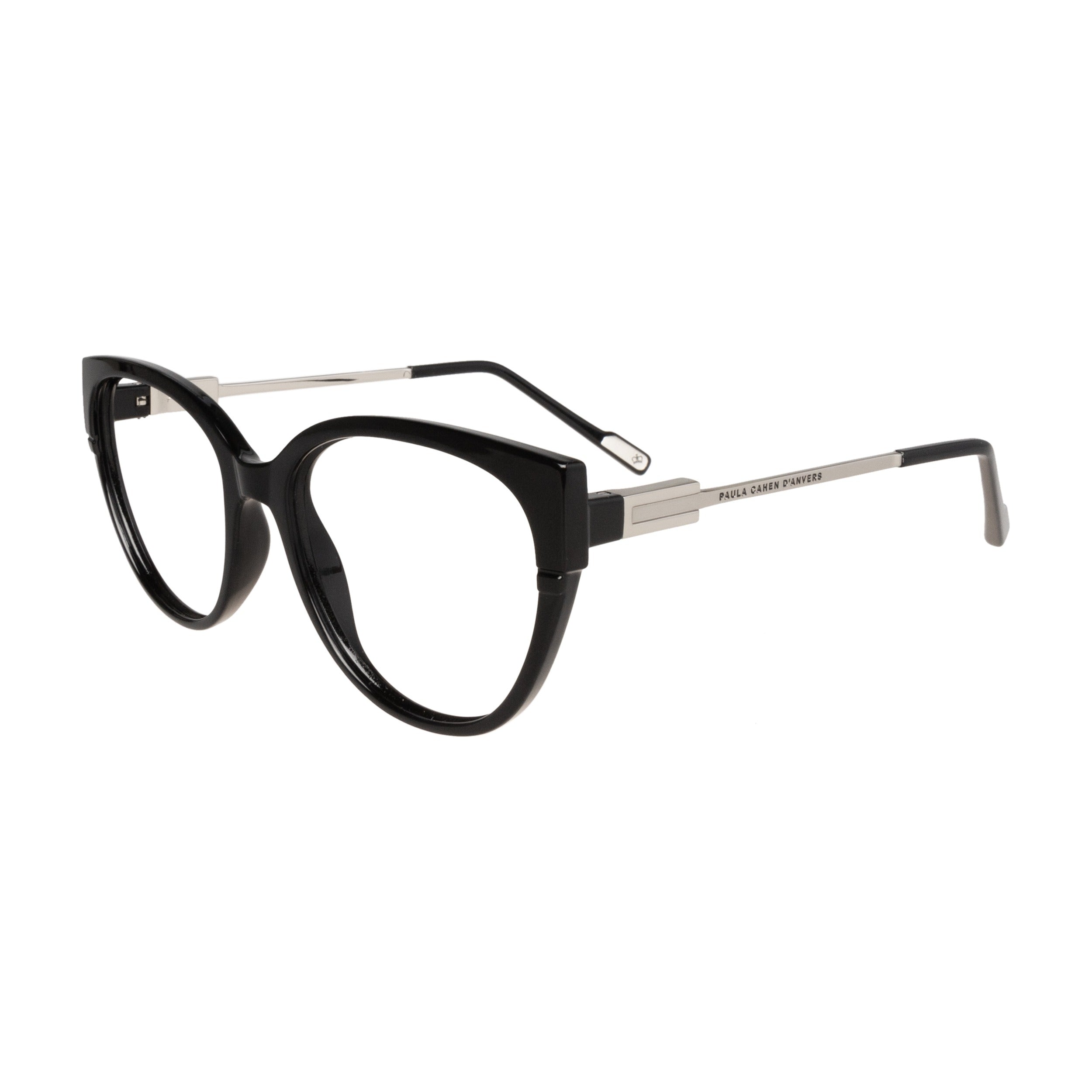 Armazón Paula Cahen D'Anvers Siena RX Negro - Plata · SIENA RX 01 BR NEGRO/SILVER · lateral