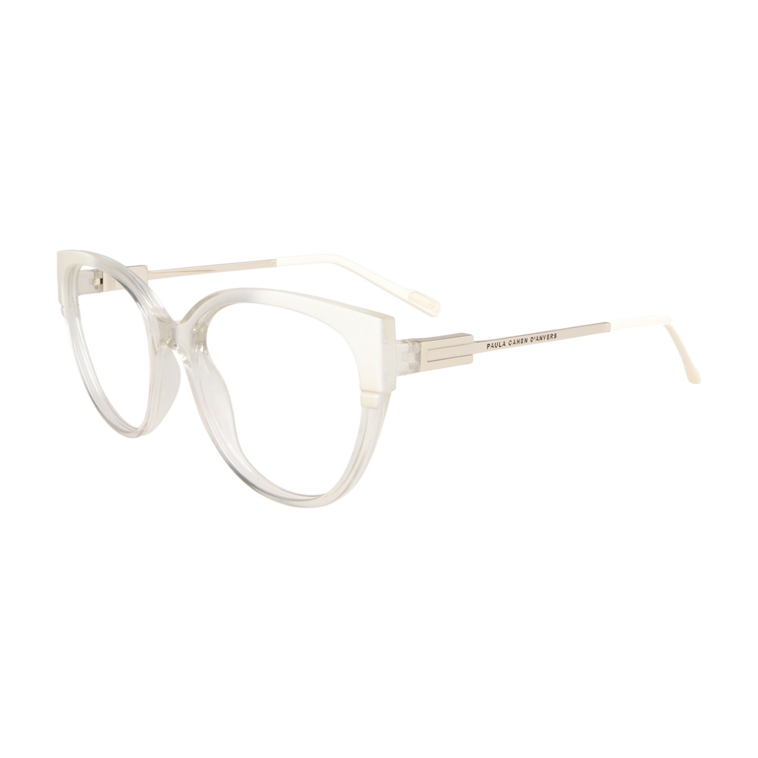Armazón Paula Cahen D'Anvers Siena RX Blanco - Dorado · SIENA RX 03 BR BE BR TRAS/GOLD · lateral