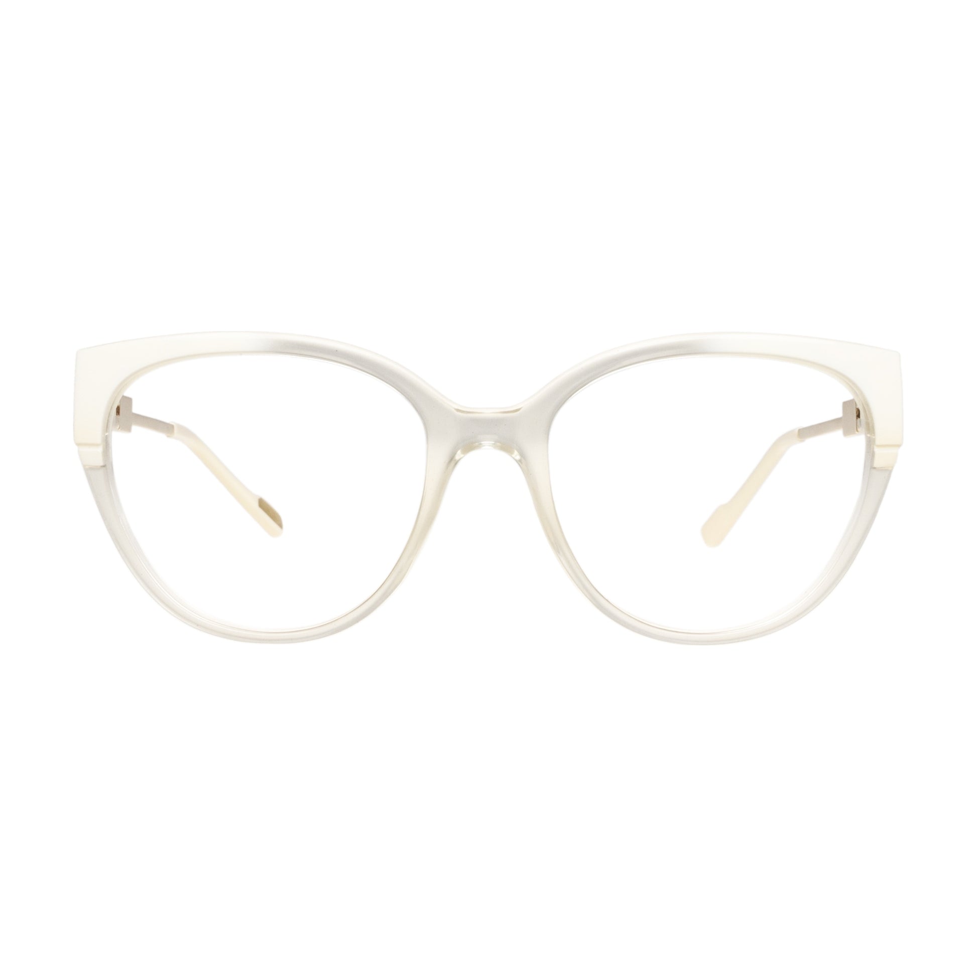 Armazón Paula Cahen D'Anvers Siena RX Blanco - Dorado · SIENA RX 03 BR BE BR TRAS/GOLD · frente