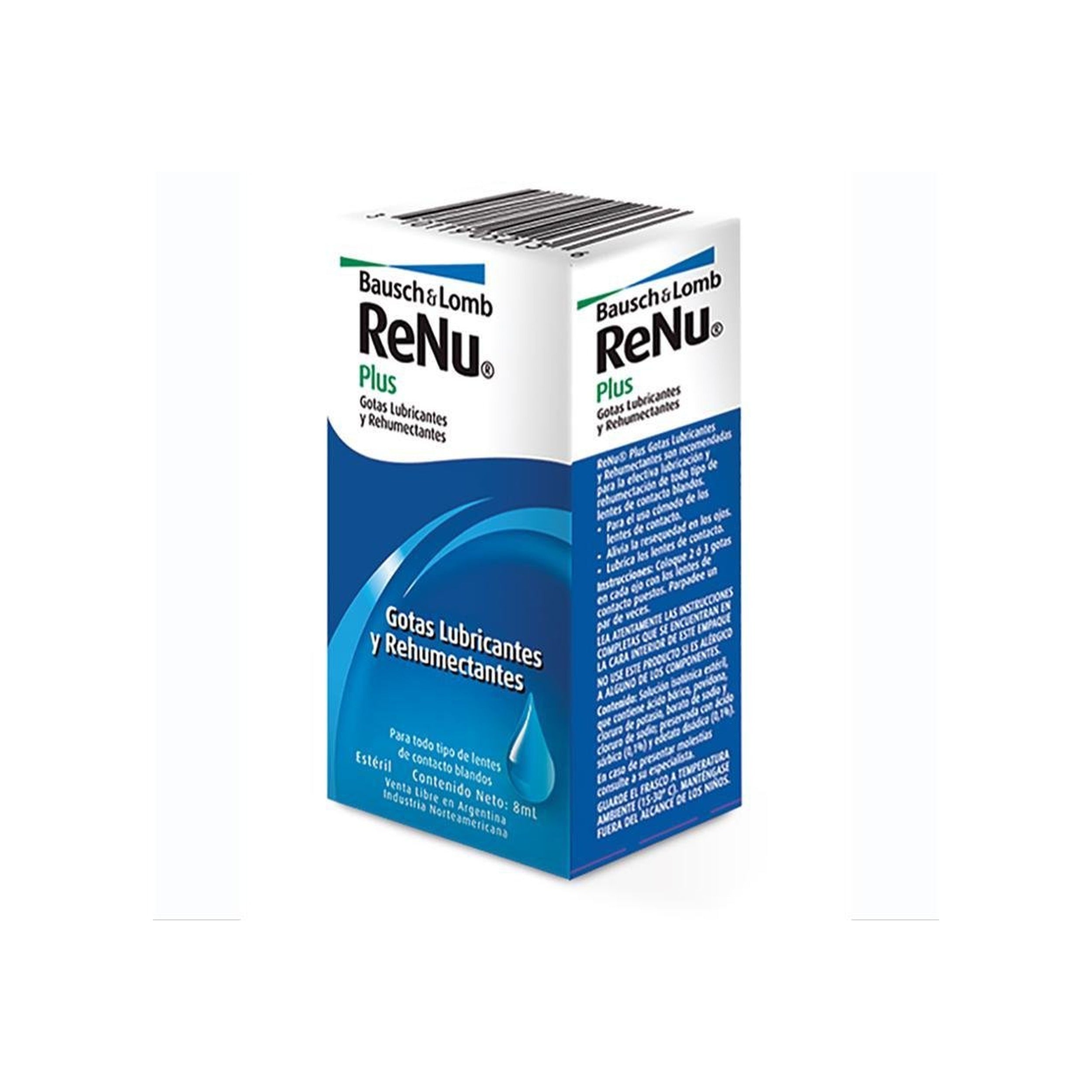 Gotas para los ojos Renu Plus Drops 8ml · 53BLRE107 · frente