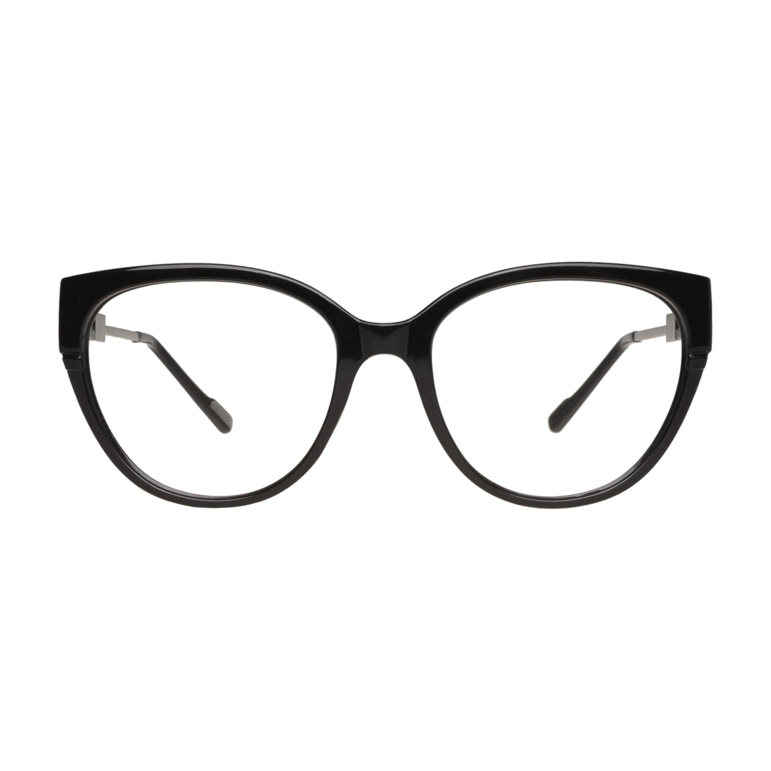 Armazón Paula Cahen D'Anvers Siena RX Negro - Plata · SIENA RX 01 BR NEGRO/SILVER · frente