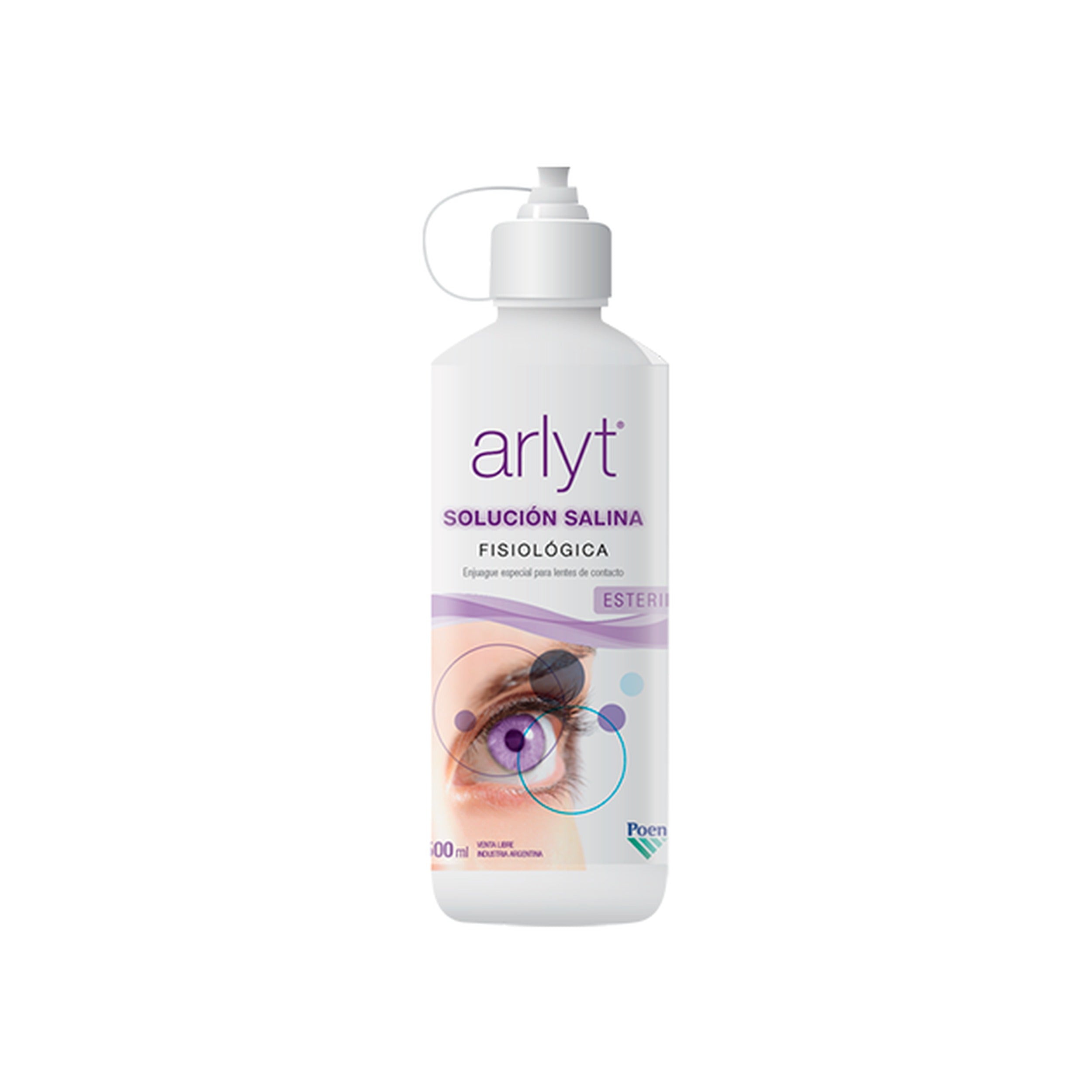 Solución salina fisiologica para lentes de contacto Arlyt 500ml · 53PNRL115 · frente