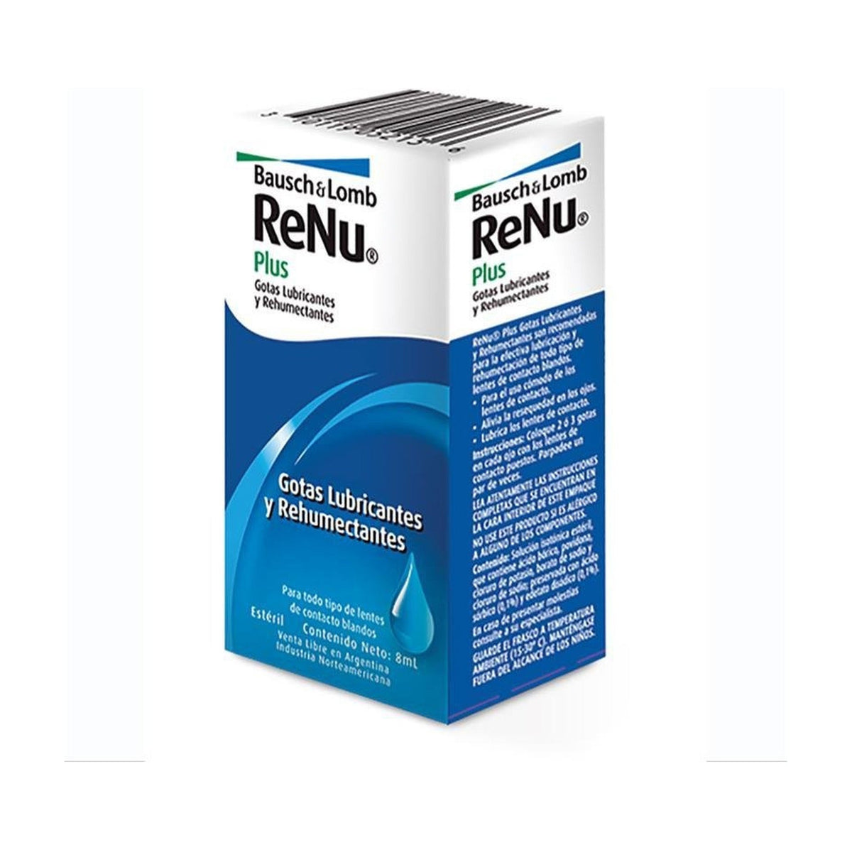 Gotas para los ojos Renu Plus Drops 8ml · 53BLRE107 · frente