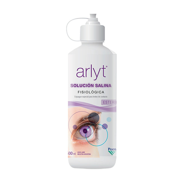 Solución salina fisiologica para lentes de contacto Arlyt 500ml · 53PNRL115 · frente
